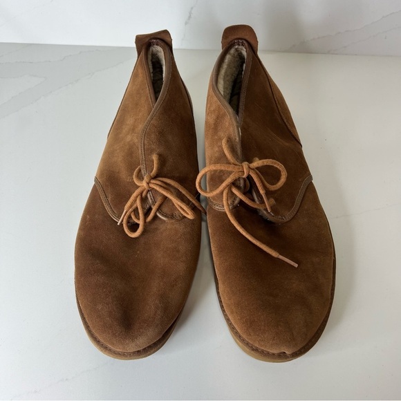UGG Mens Maksim Suede Chukka Shoes Suede Leather Brown Casual Comfort Size 18 main image 5